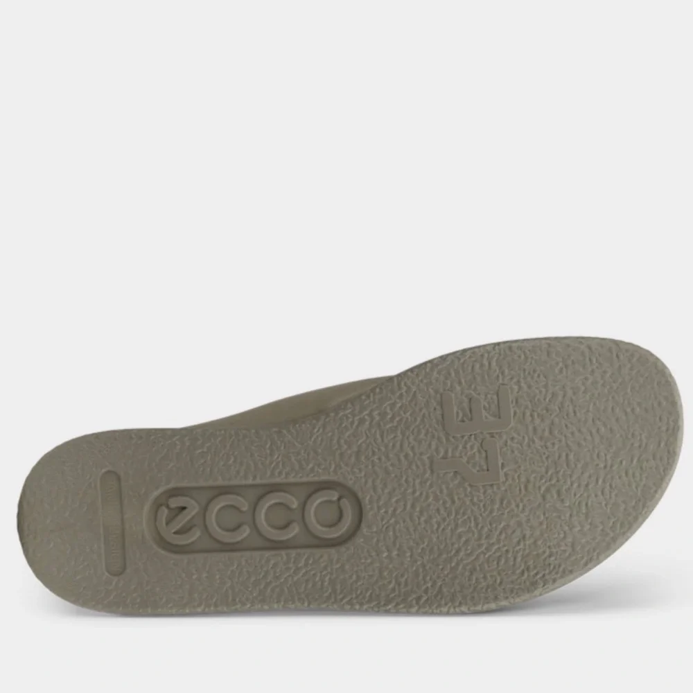 ECCO Flowt Lx Leather Cross Strap Slider Sandals Light Green Size 10.5 US 41 Eu - Picture 4 of 7